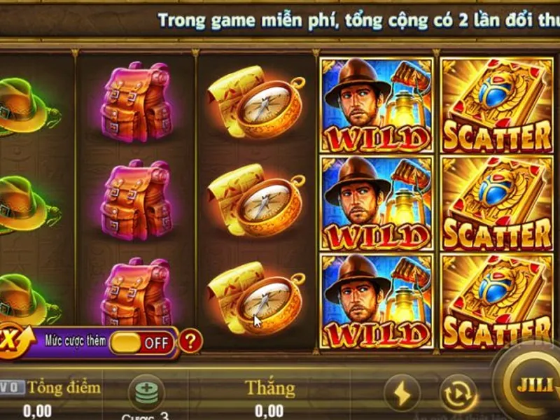 Hình ảnh máy Slot Game với biểu tượng chiến thắng