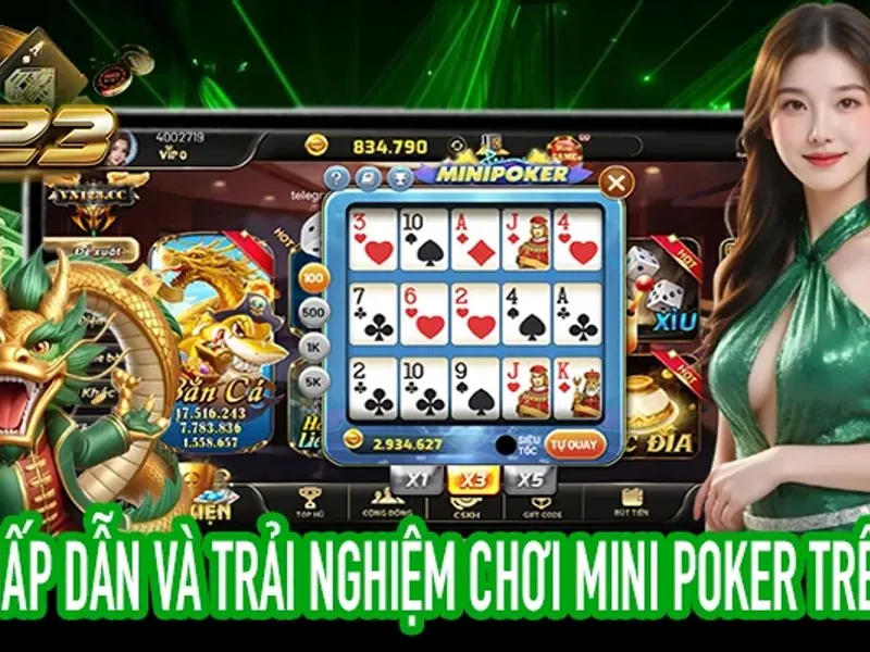 Hình ảnh bàn Blackjack với các quân bài