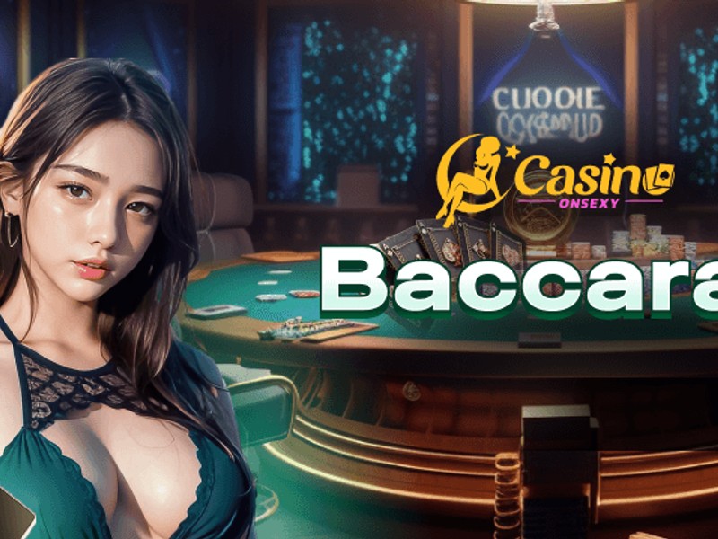 Hình ảnh bàn baccarat với người chia bài